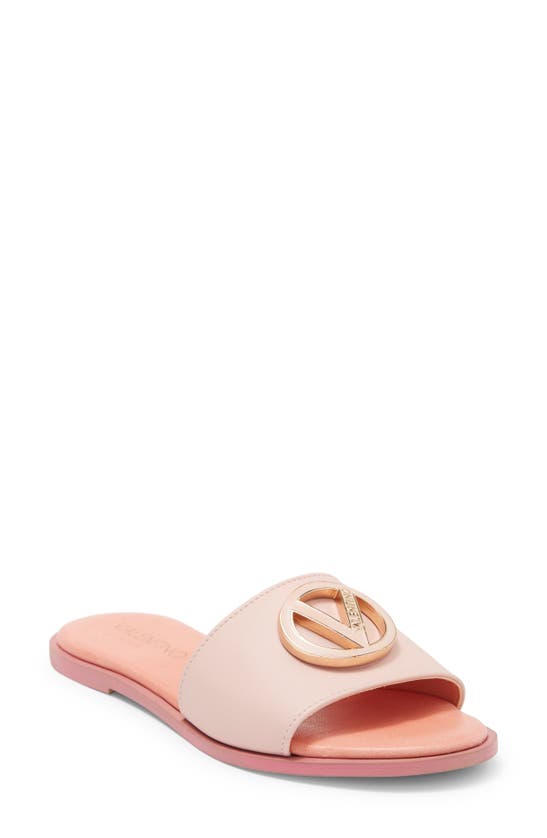 Valentino By Mario Valentino Bugola Slide Sandal In Nude | ModeSens