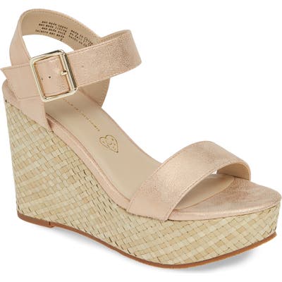 Bc Footwear Peonies Vegan Wedge Sandal- Metallic
