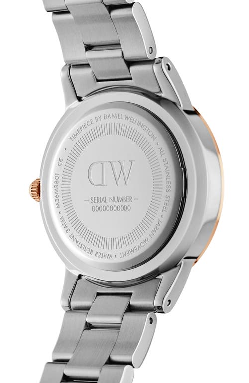 Daniel Wellington Iconic Lumine Bracelet Watch, 28mm In Rose Gold/silver