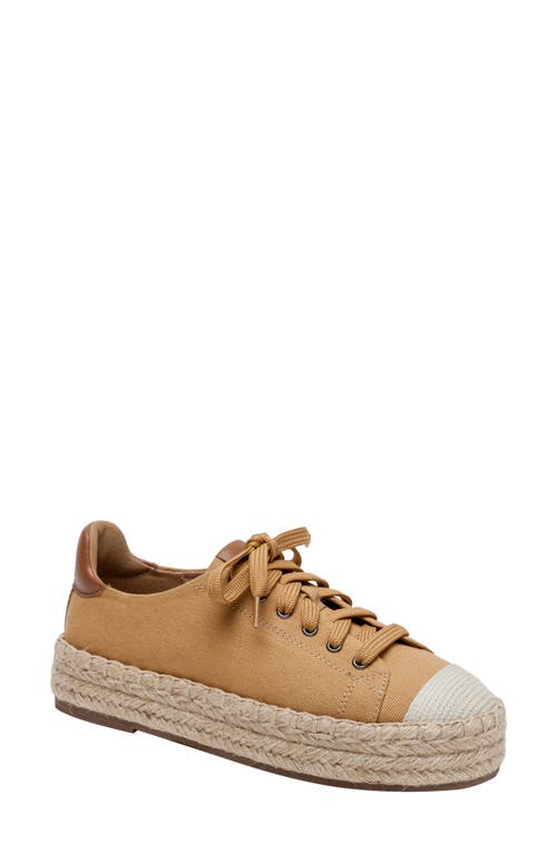 Shop Linea Paolo Silva Espadrille Sneaker In Dk Tan/cognac