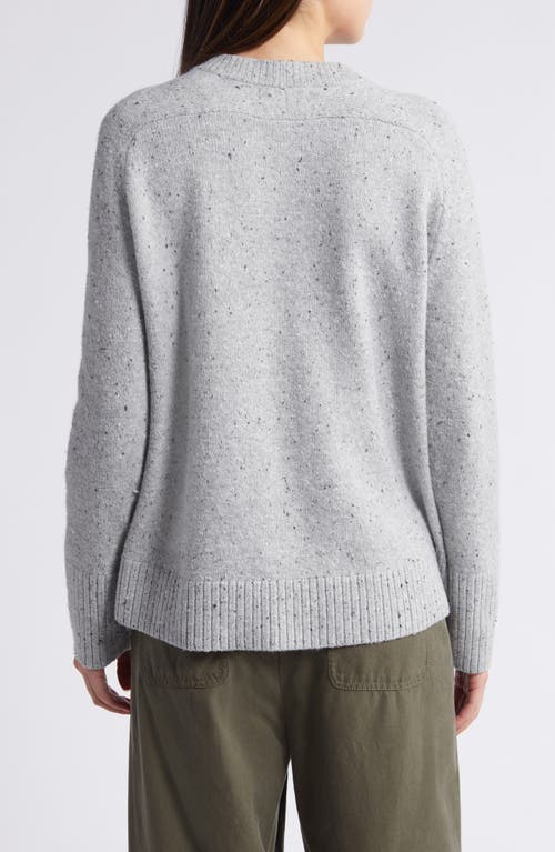 TREASURE & BOND TREASURE & BOND SPECKLED PIMA COTTON BLEND SWEATER 