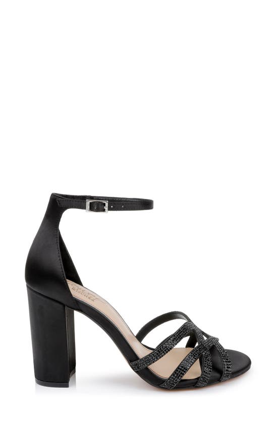 Jewel Badgley Mischka Fidelity Sandal In Black | ModeSens