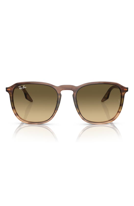 Shop Ray Ban Ray-ban 52mm Gradient Square Sunglasses In Brown