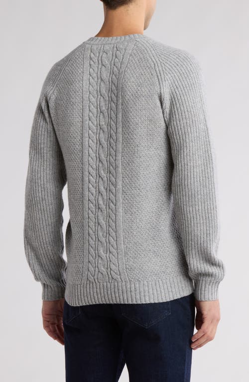 Rodd & Gunn Jacobs Town Cable Stitch Sweater In Stone