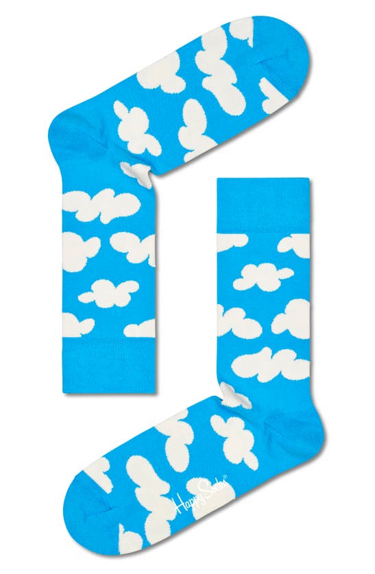 Happy Socks Cloudy Socks In Blue