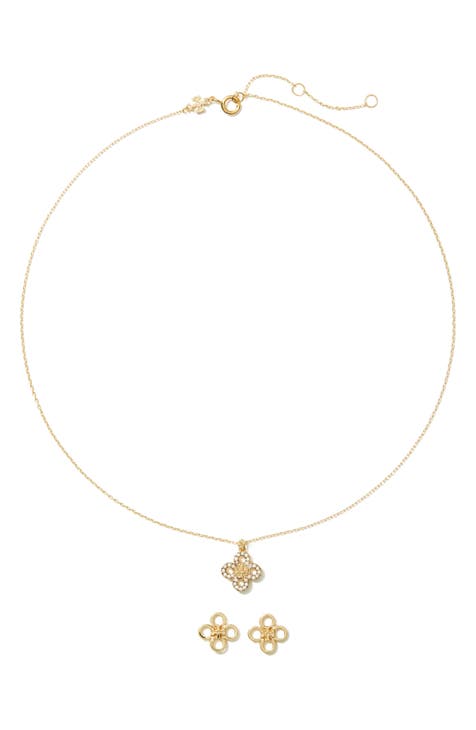 Louis Vuitton Gold Tone Pyramid Stud Necklace