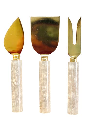 Tiramisu 3-piece Cheese Serving Set In Ivory