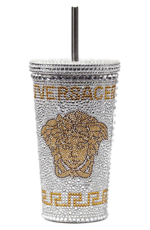 Versace Medusa Studs Travel Cup in White at Nordstrom