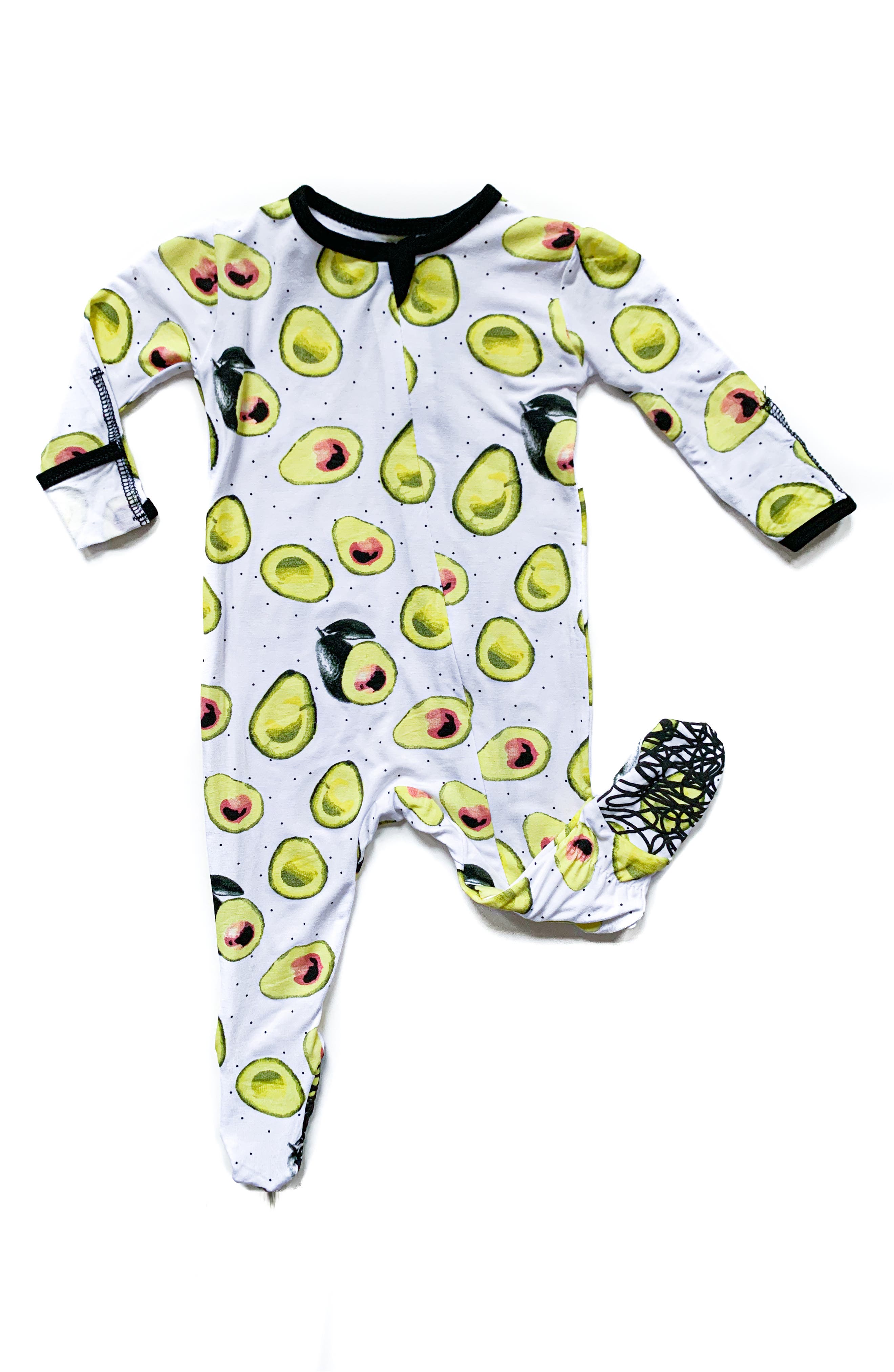 baby avocado pajamas