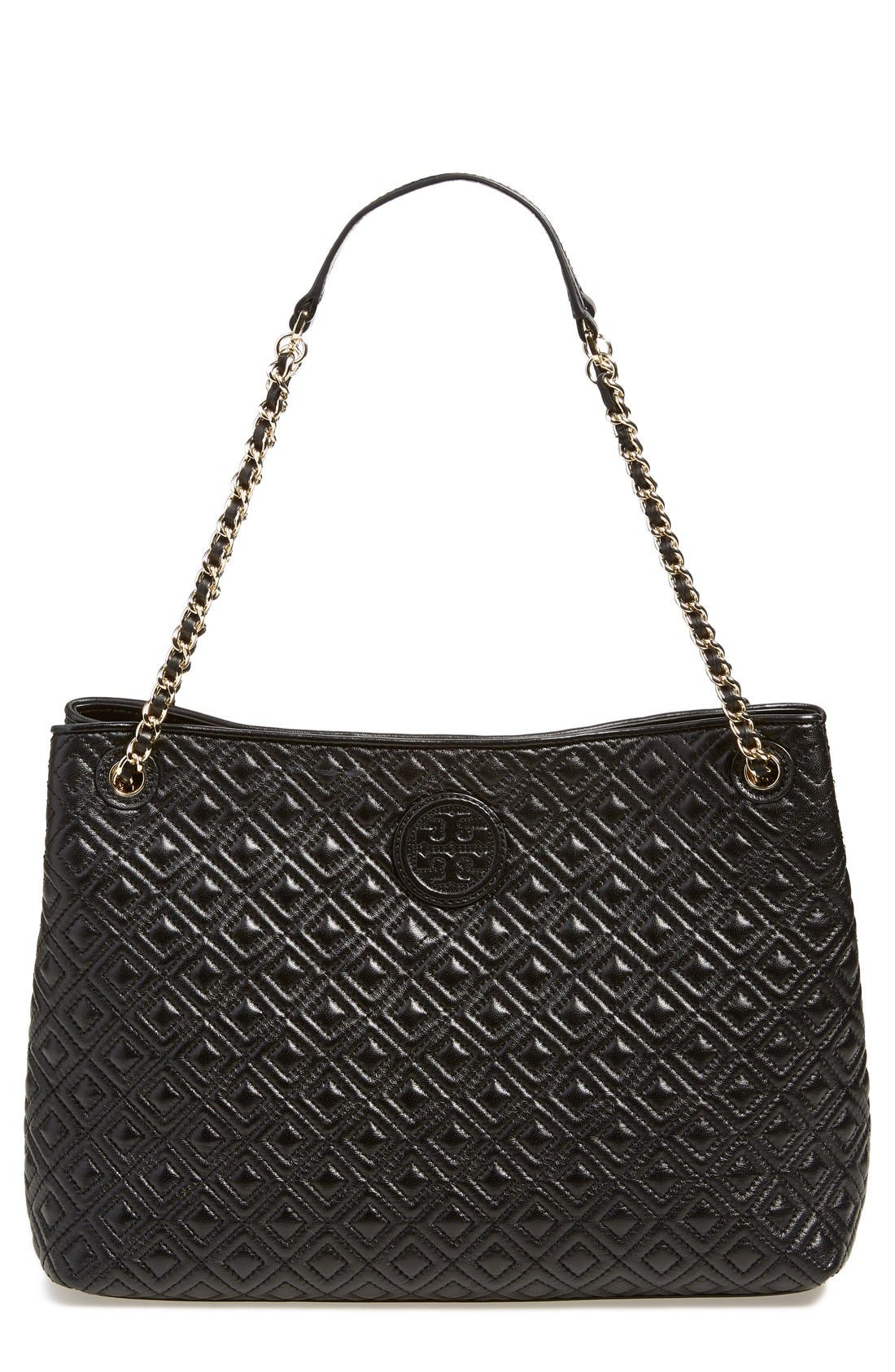 tory burch marion quilted tote