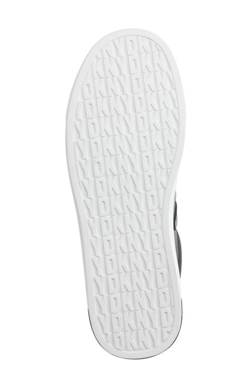 Dkny Women's Abeni Lace Up Low Top Sneakers In Black/dk Gunmetal