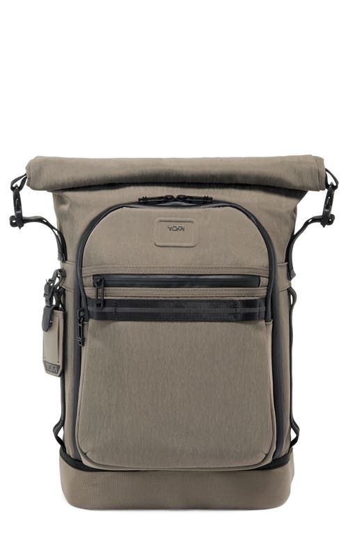 Tumi Voyageur Ally Roll Top Nylon Backpack in Sand