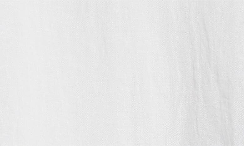 Shop Eileen Fisher Bateau Neck Organic Linen Crop Poncho In White