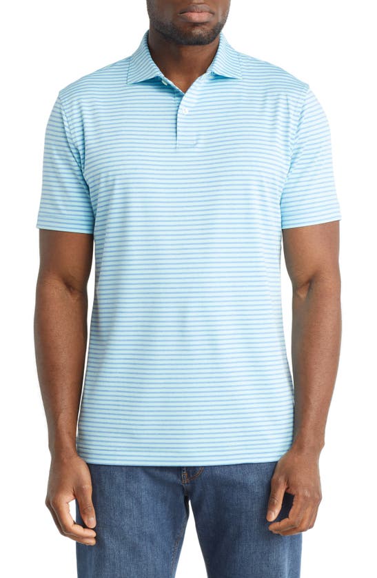 Peter Millar Men's Crafted Miles Performance Jersey Polo Shirt In North Sky