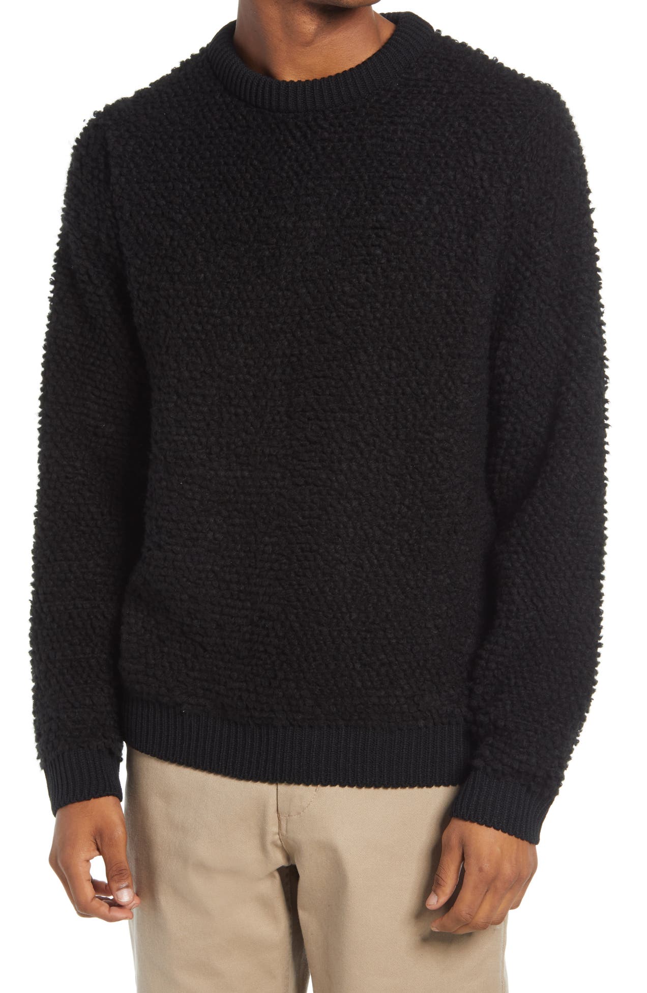 TOPMAN | Men's Bouclé Crewneck Sweater | Nordstrom Rack