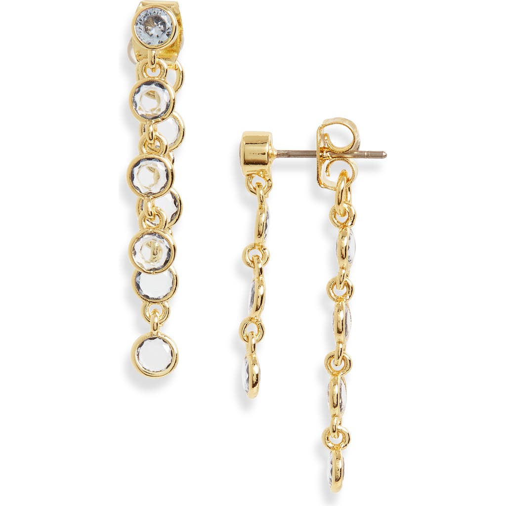 Madewell Stacked Stone Earrings In Gold/dusk Peri