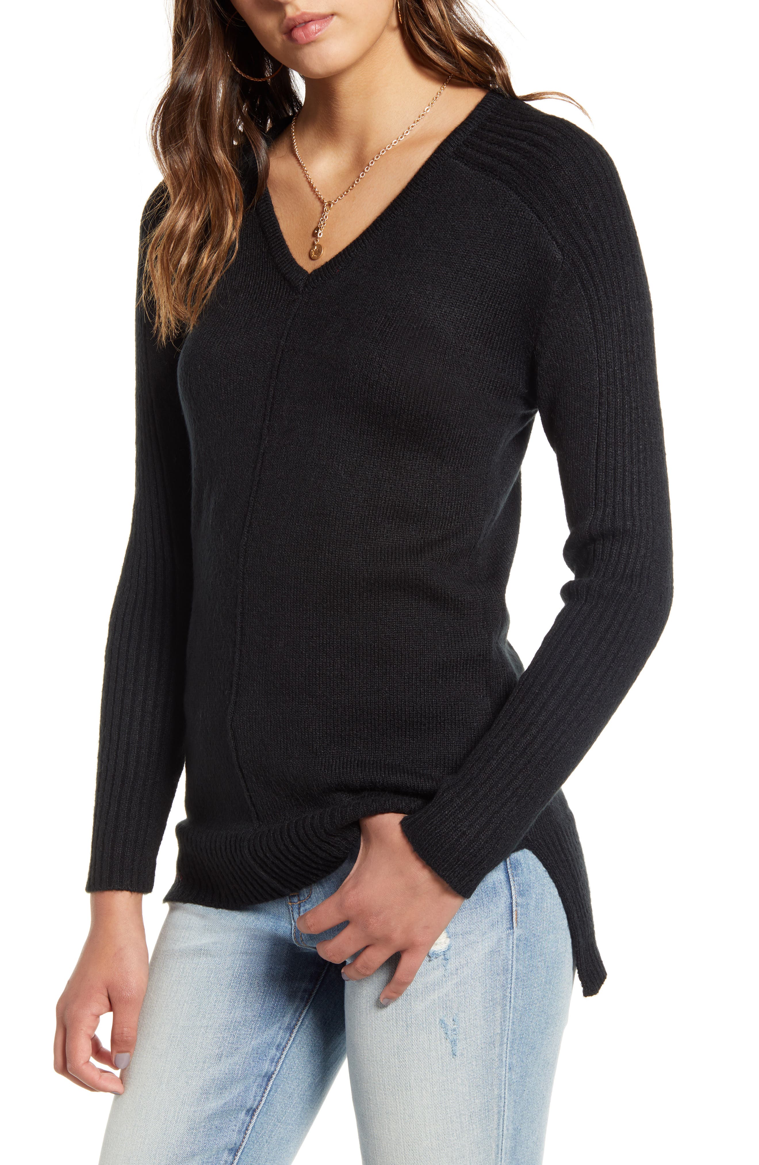 Love By Design VNeck Tunic Sweater Nordstrom