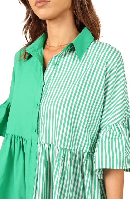 Petal And Pup Petal & Pup Didi Empire Waist Shirtdress In Green