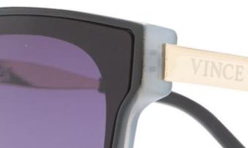 Shop Vince Camuto Two-tone Square Sunglasses In Black/grey