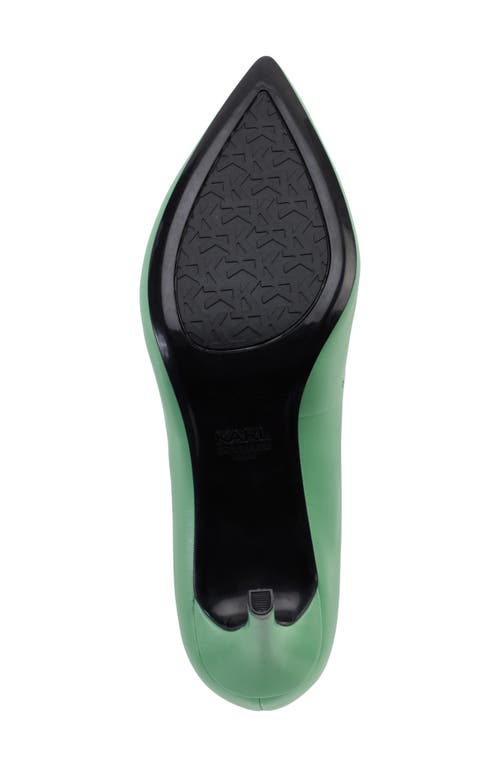 Karl Lagerfeld Royale Pointed Toe Pump In Hemlock