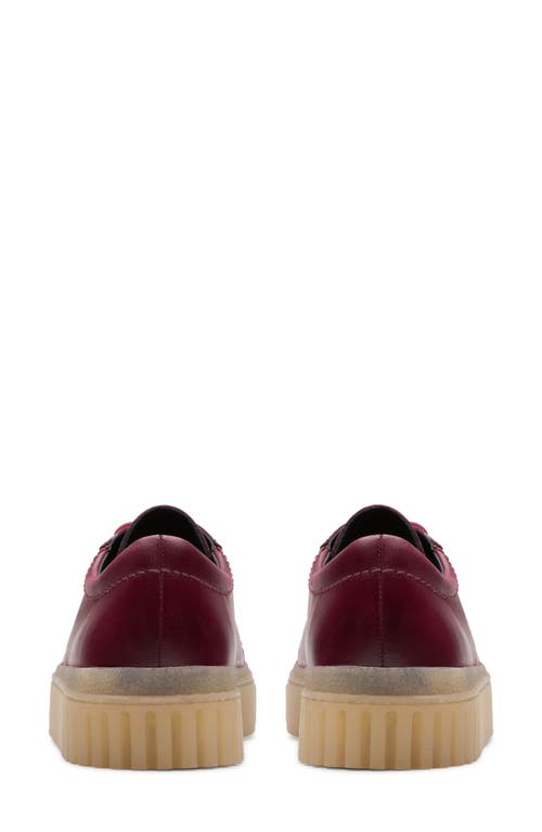 Clarksr Clarks(r) Mayhill Walk Sneaker In Burgundy Leather