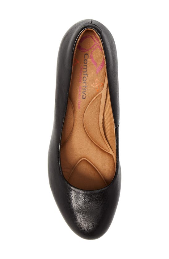 Comfortiva Amora Pump In Black Leather