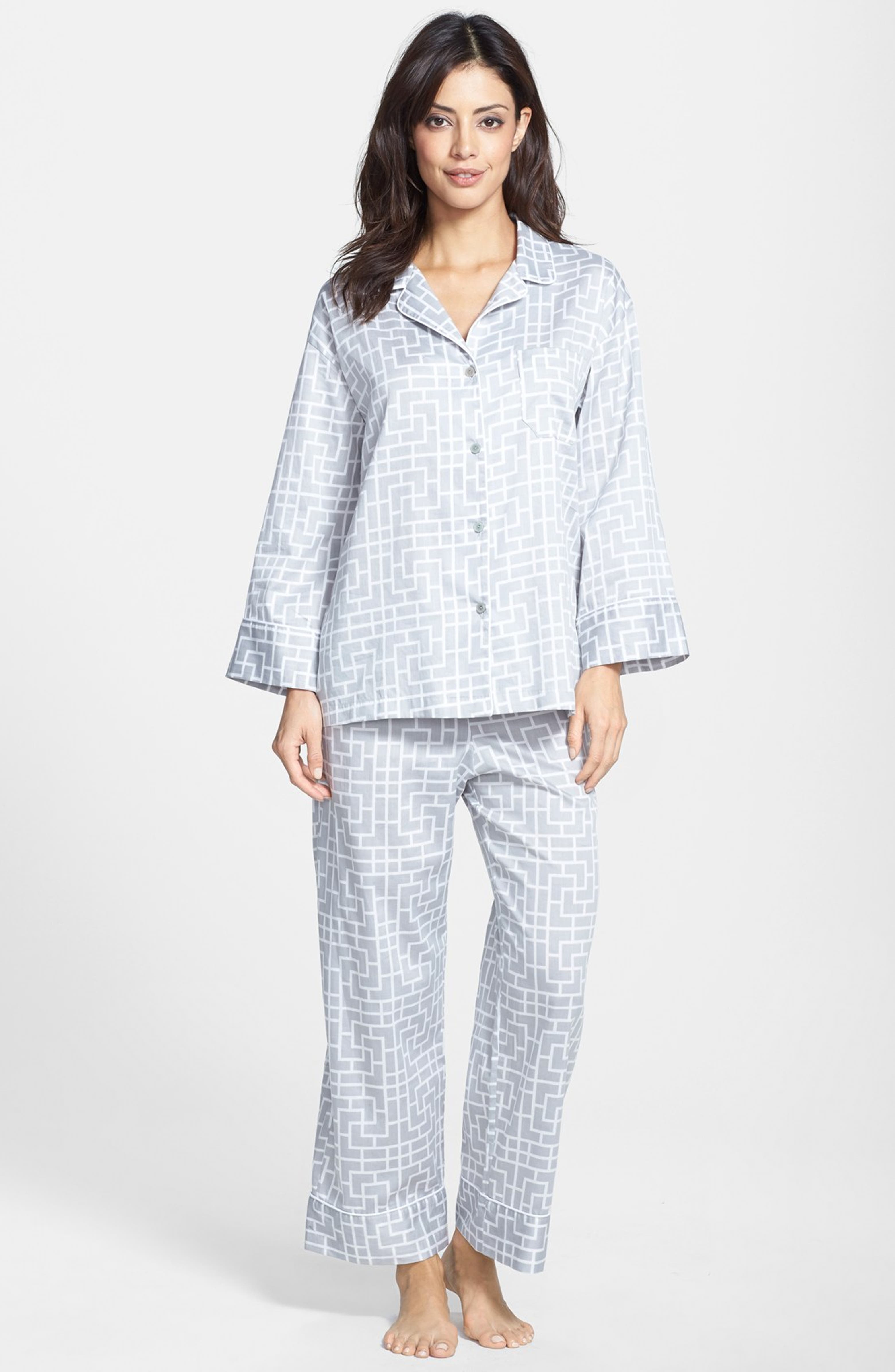 Natori 'Ming' Cotton Sateen Pajamas | Nordstrom