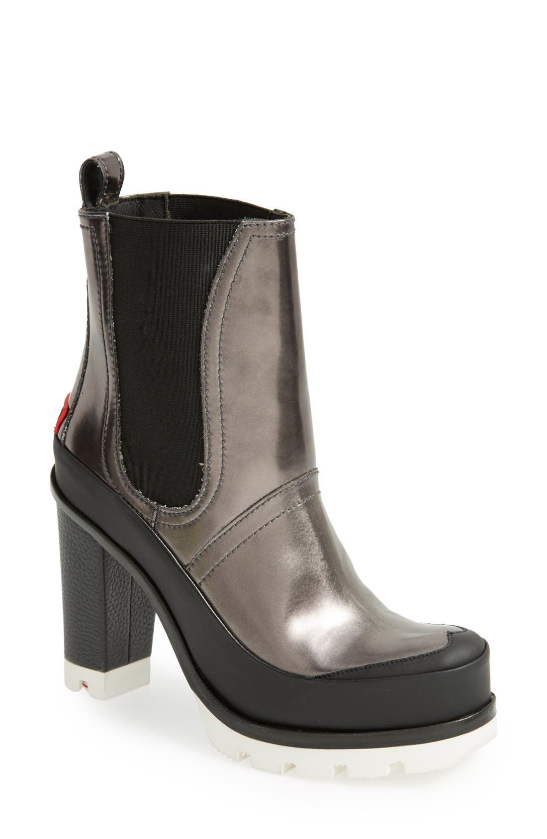 hunter high heel chelsea boots