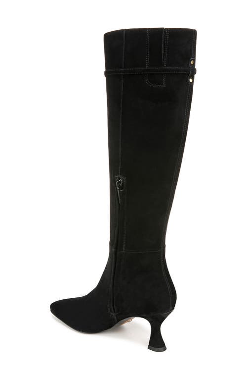 Shop Sam Edelman Lyla Knee High Boot In Black Suede