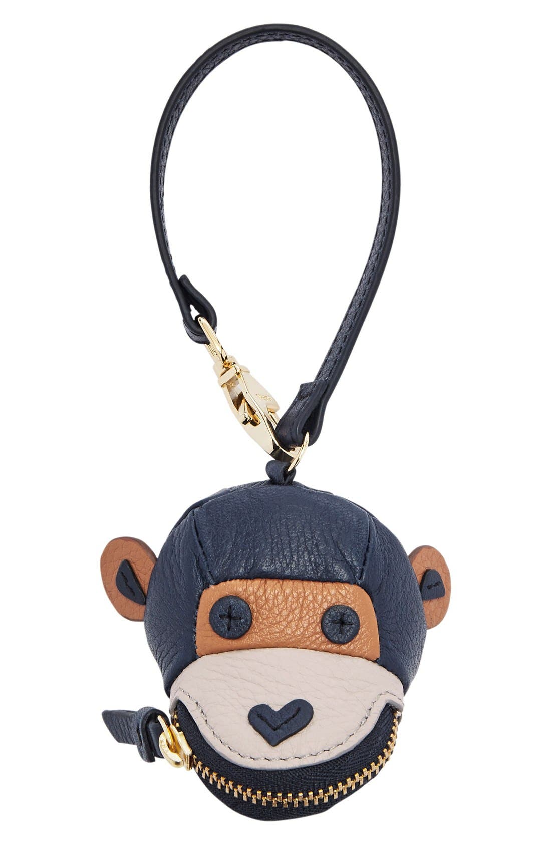 Fossil 'Monkey' Leather Bag Charm Nordstrom