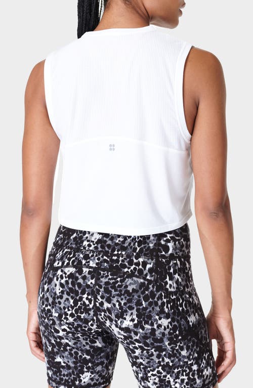 Shop Sweaty Betty Breathe Easy Crop Seamless Muscle Tank In White