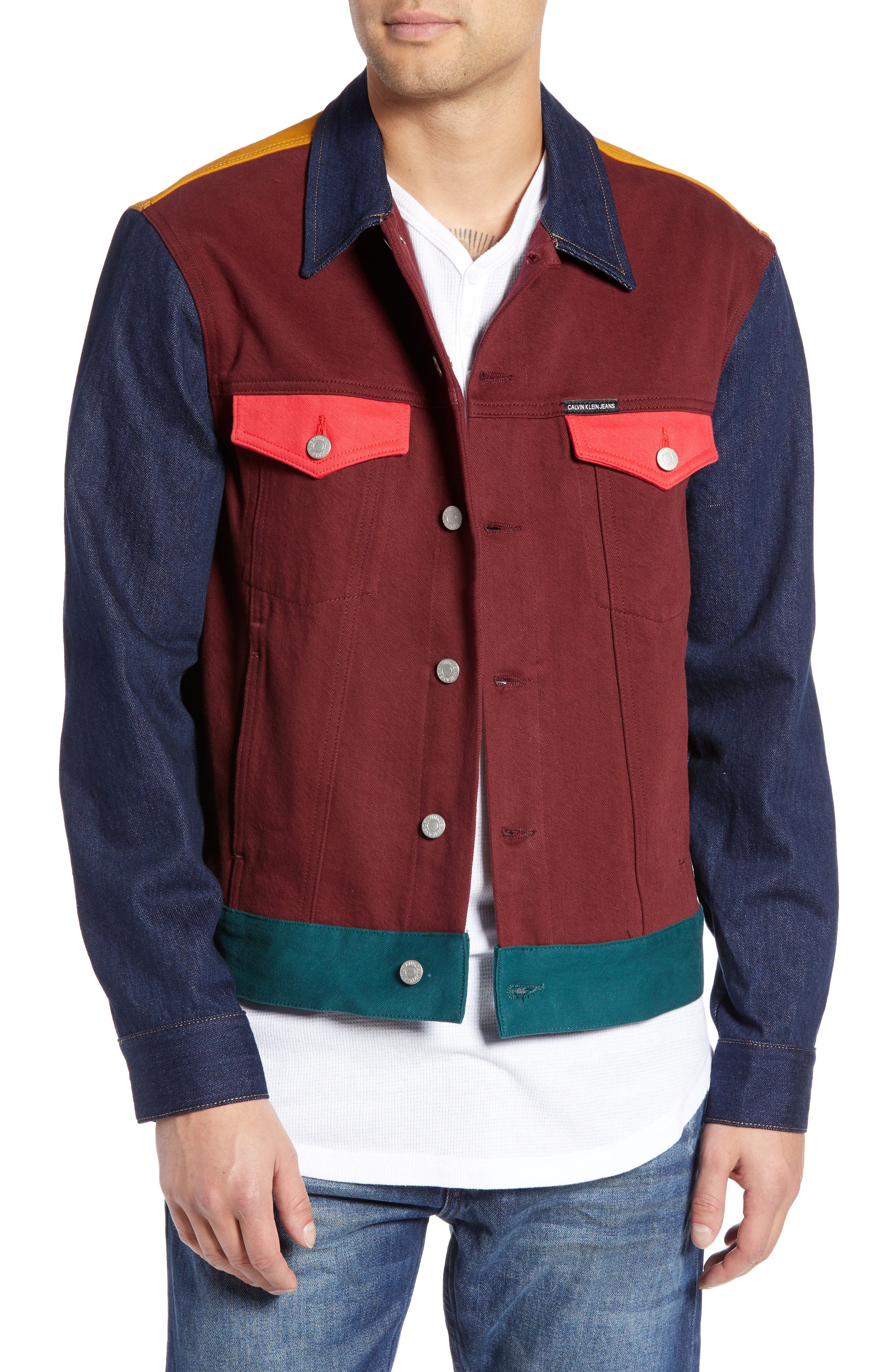 calvin klein colorblock jacket