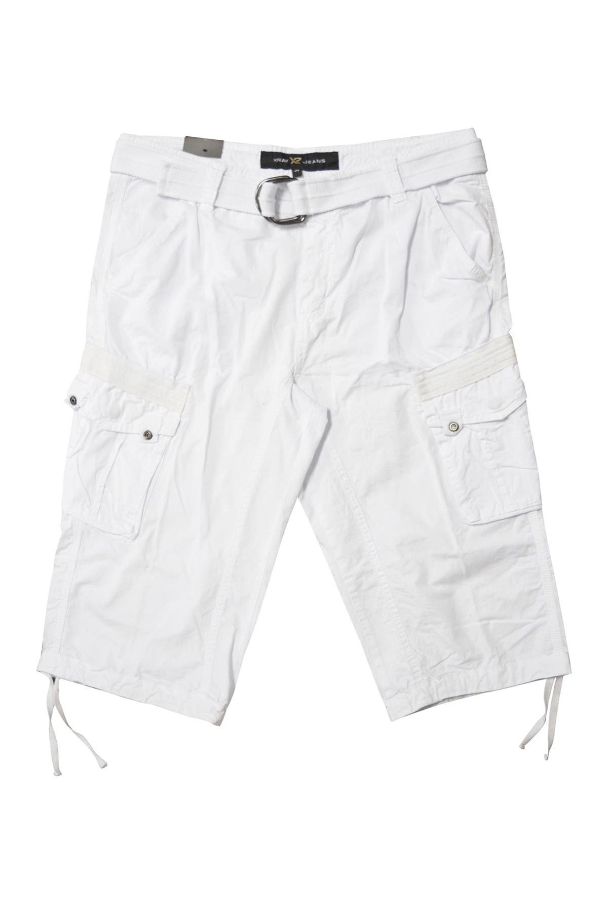 white cargo shorts