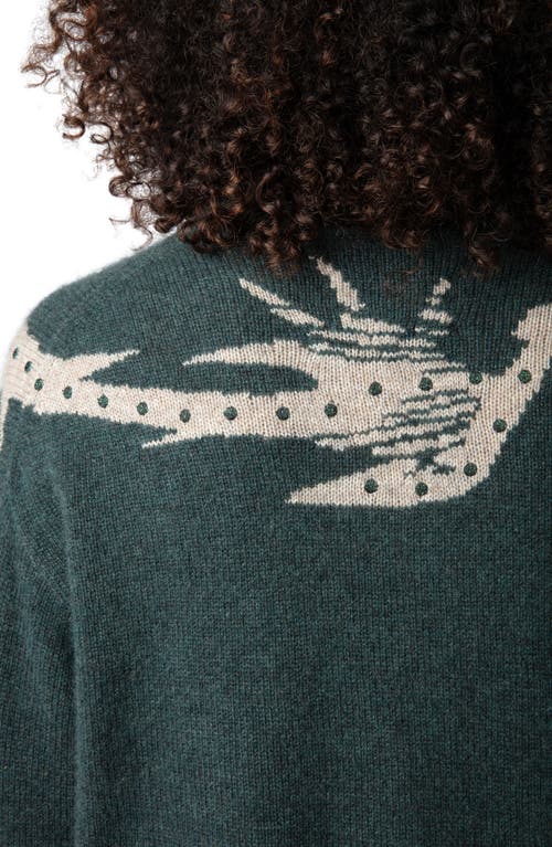 Shop Zadig & Voltaire Markus Vegetal Cashmere Sweater In Peaks