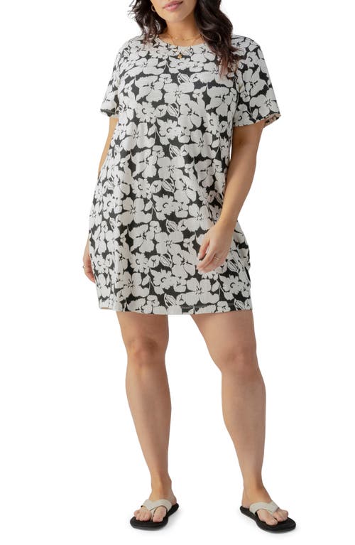 The Only One Organic Cotton Blend T-Shirt Dress in Echo Bloom