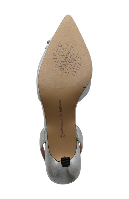 Adrienne Vittadini Suzer Jewel Embellished Pump In Silver