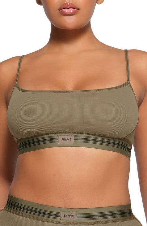 SKIMS - Waffle Scoop Bralette in Mineral at Nordstrom