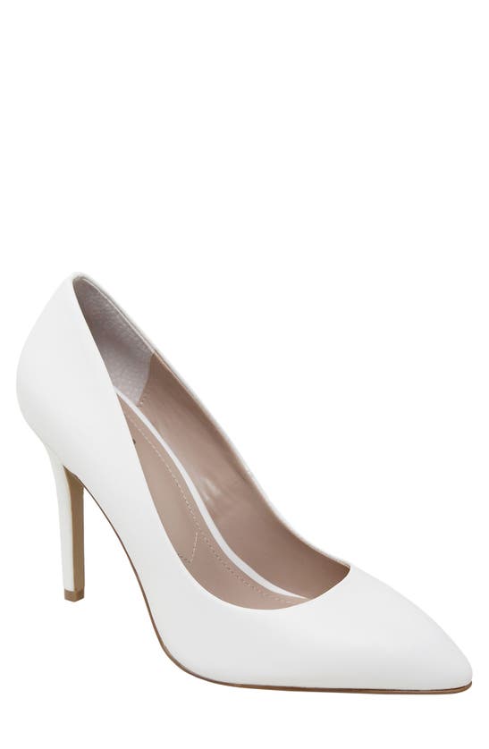 Charles By Charles David Women's Pact Point-toe Leather Pumps In White
