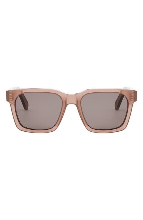 Shop Celine Bold 3 Dots 54mm Geometric Sunglasses In Pink/other/smoke