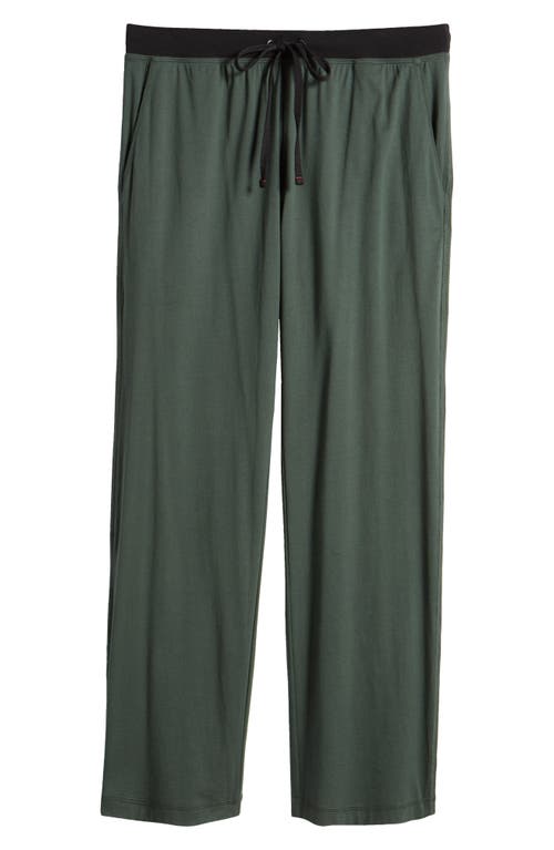 Shop Daniel Buchler Peruvian Pima Cotton Lounge Pants In Deep Forest