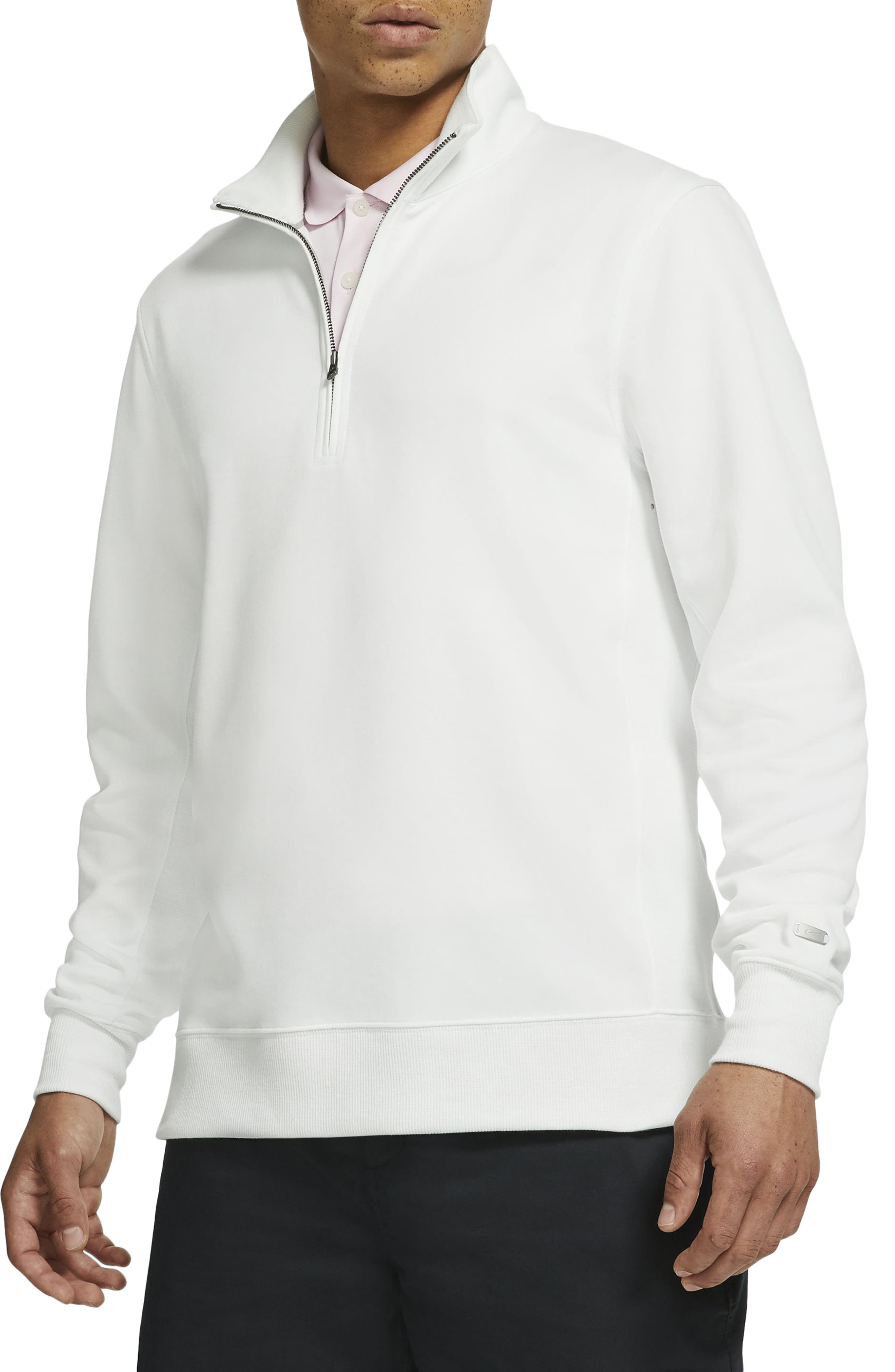 white nike golf pullover