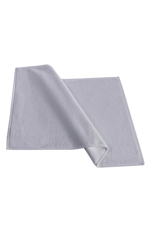 Brooks Brothers Puresoft 2-piece Turkish Cotton Bath Mats In Silver