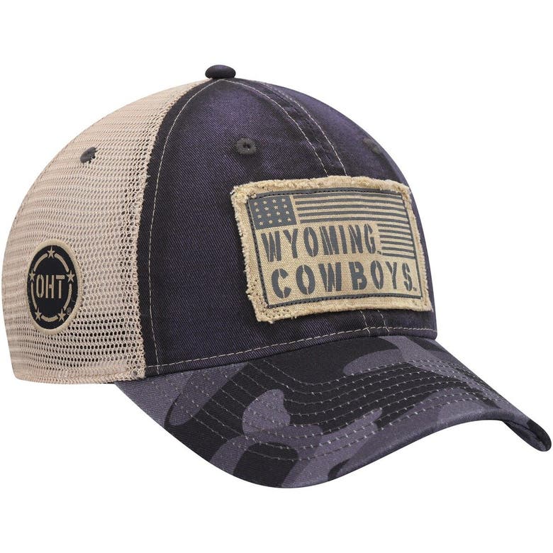 Wyoming Cowboys Old Favorite Adjustable Hat - Pink/Tan