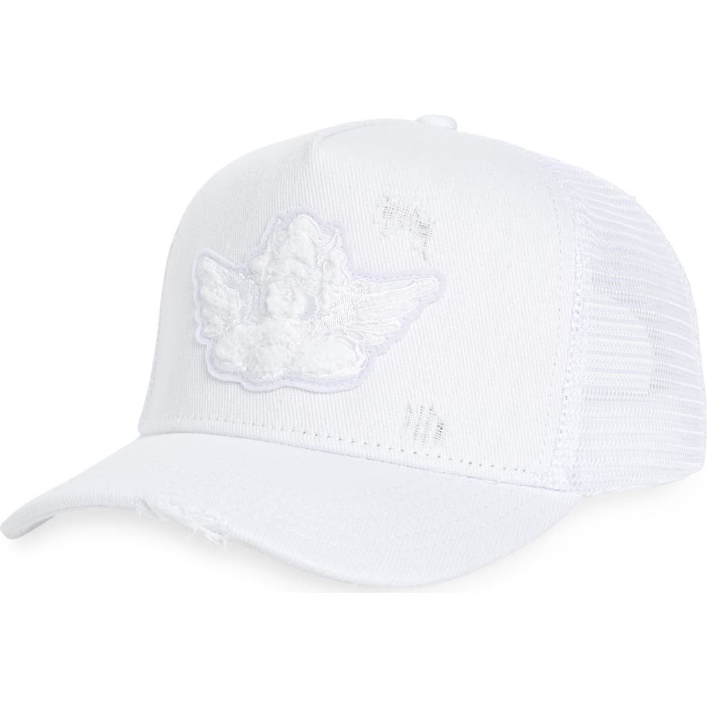 BOYS LIE BOYS LIE DISTRESSED DENIM TRUCKER HAT
