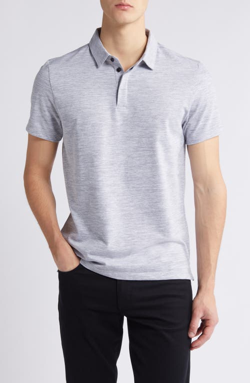 Shop Robert Barakett Payne Space Dye Jacquard Polo In Grey