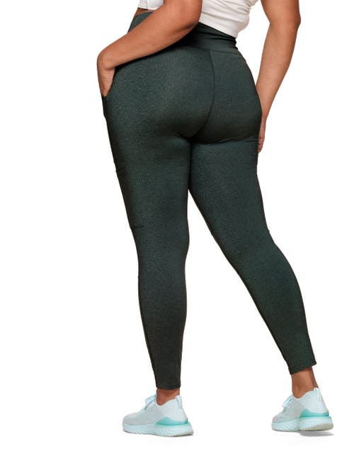 Walkpop Haley Compression Active Legging With Multi Pocket Detail In Green