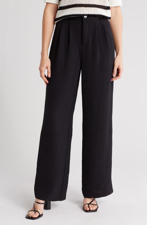 High Waist Women Pants, Cute Women Trousers Elastic Pockets For Work For  Lady Black XL
