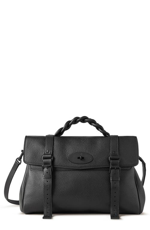 Mulberry Oversize Alexa Leather Satchel in Black at Nordstrom