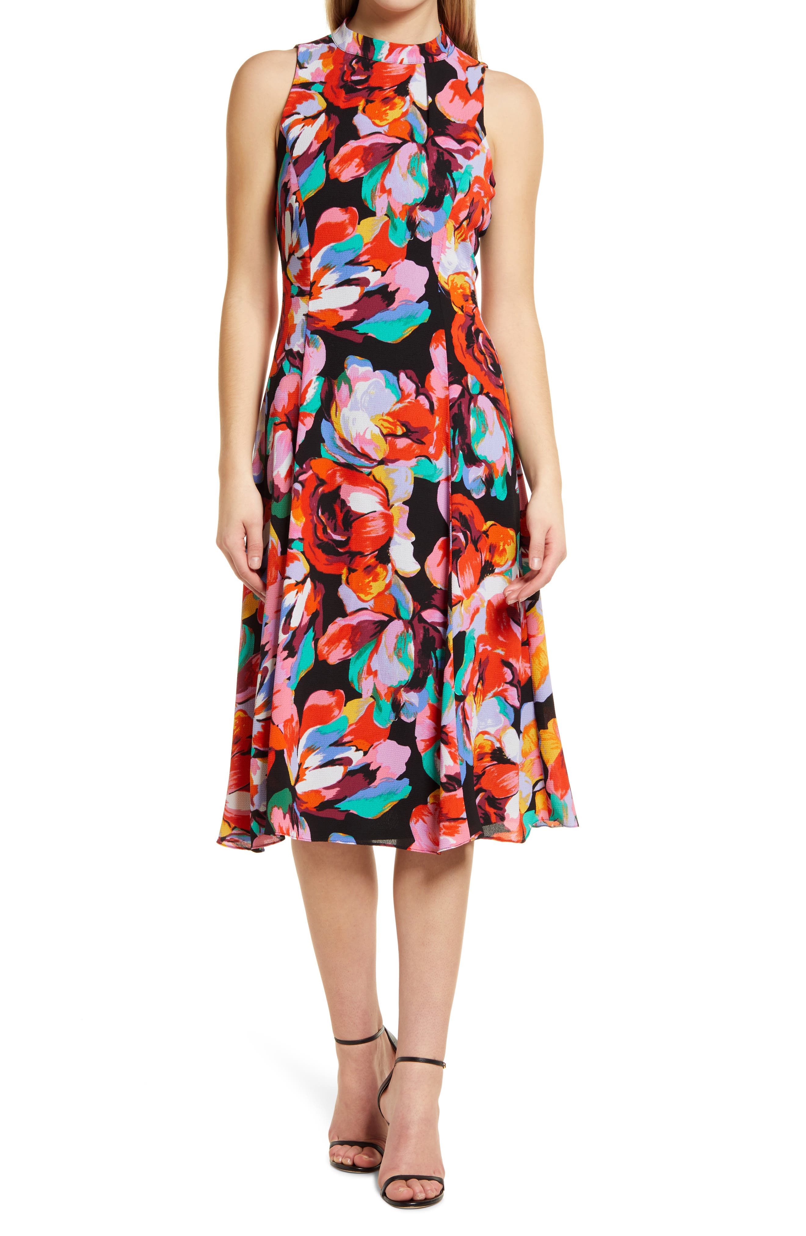 donna ricco floral dress