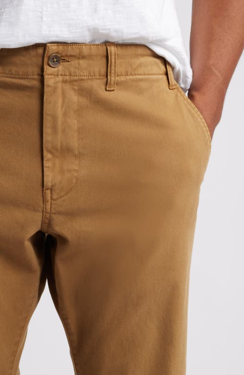 Shop Treasure & Bond Straight Fit Flat Front Stretch Twill Chinos In Tan Ermine